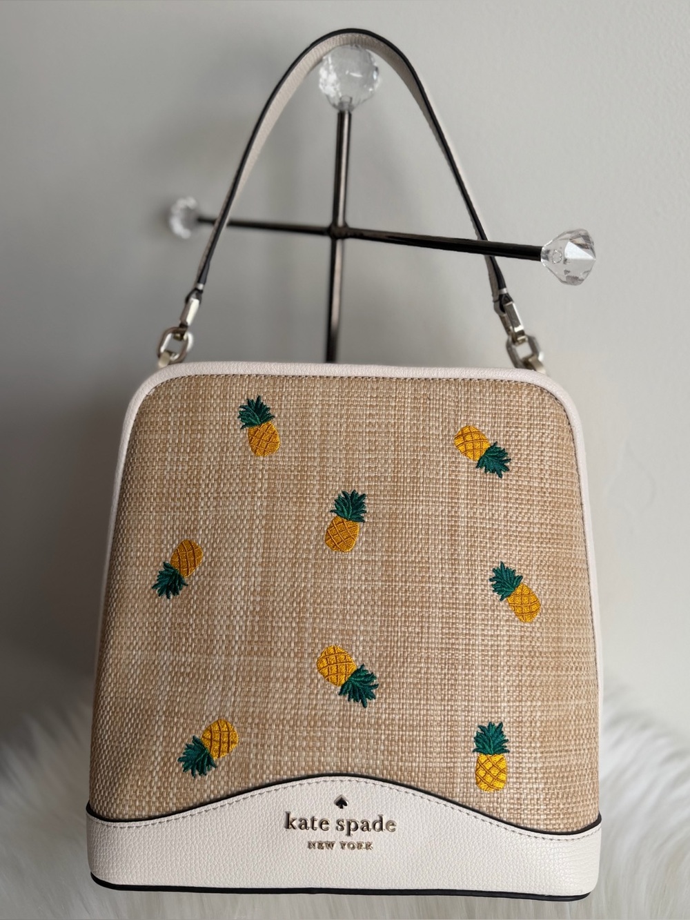 Kate spade pineapple bucket bag